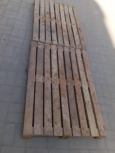3 wooden pallets