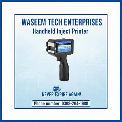 HandHeld Inject Printer | Expiry Date Scanner| Packing Sealing Machin