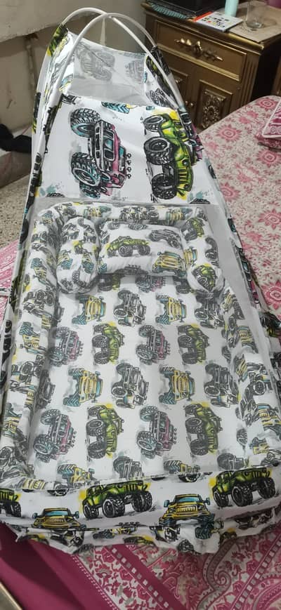 Baby. B for Boys/Girls Travel Bed Foldable Infant Cotton bED COMFORTOR