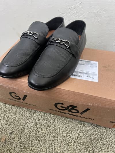 gorgio vanti black formal shoes