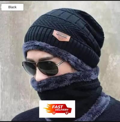2 pcs beanie and neck warmer. winter specialist