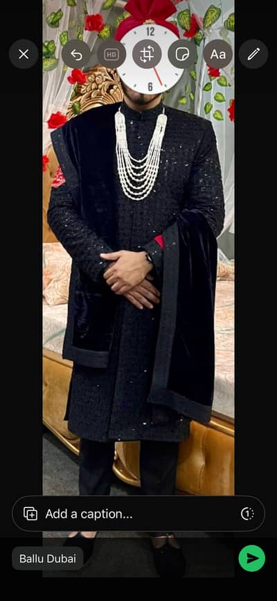 Black Hand made Shervani