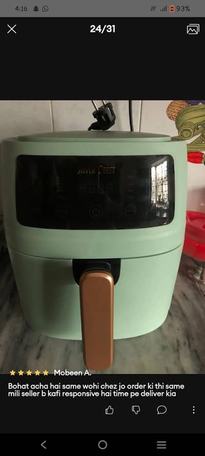 silver crest air fryer
