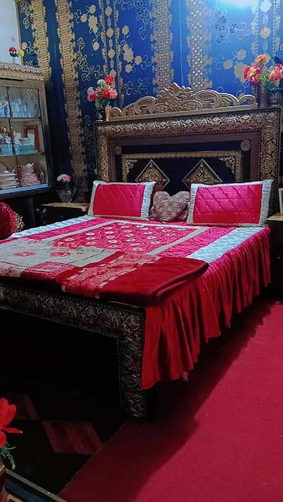 furniture bed dressing showcase with mattress bed