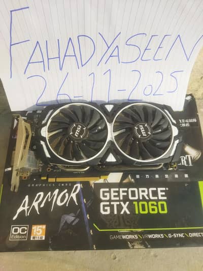 Nvidia GeForce GTX 1060 3GB [Sealed with box] Max Temp 61