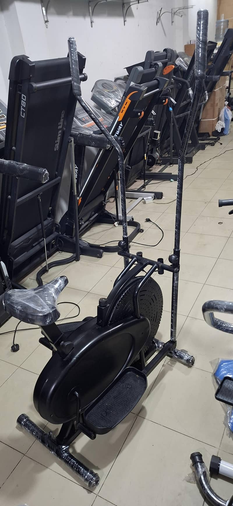 2 in 1 Full bodyl Air bike Exercise Cycle| Gym Exercise 0