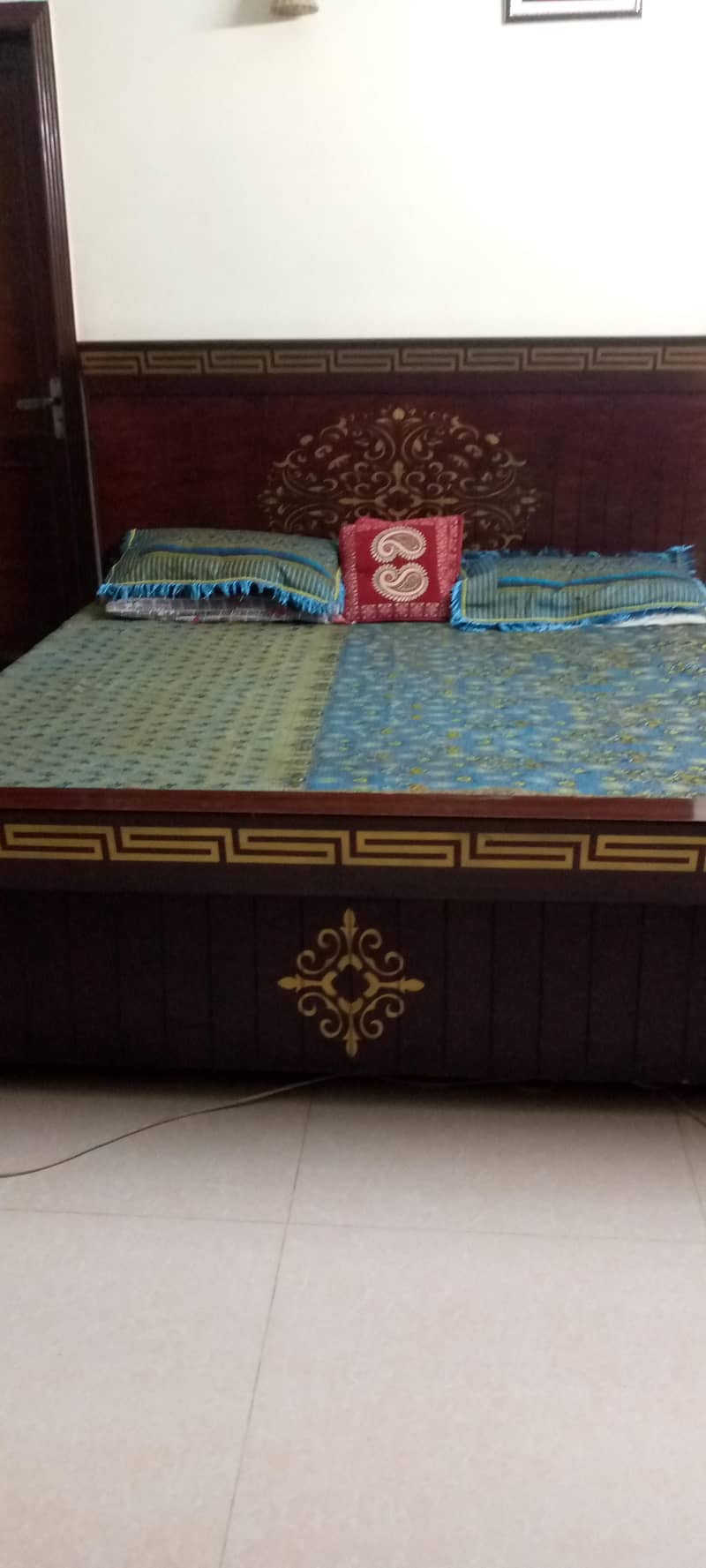 bed and side table 0