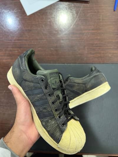 Preloved Adidas Super Star Tech Olive US 9
