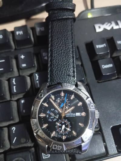 FESTINA Black Dial Men's Chronograph Quartz Watch