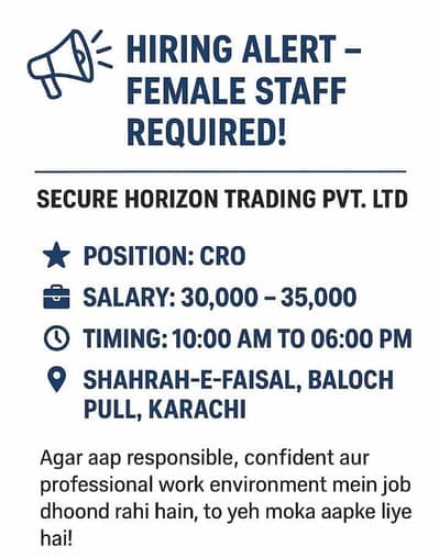 Job in karachi