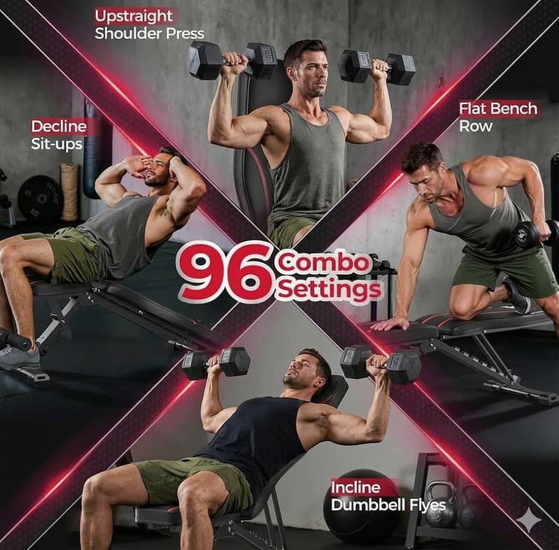 Gym Bench/multi-functional/Incline/Decline/Flat/Adjustable/Bench Press 11