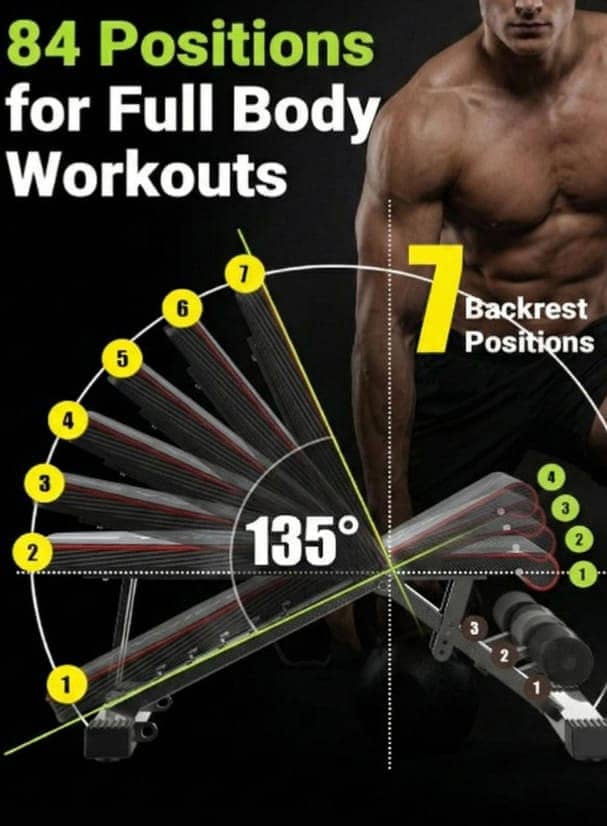 Gym Bench/multi-functional/Incline/Decline/Flat/Adjustable/Bench Press 12