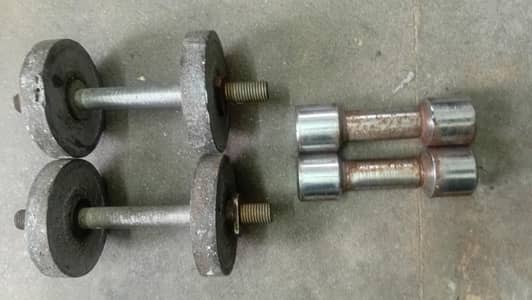 Gym Weight Plates Rods Dumbells