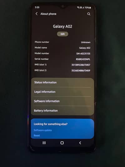 Brand new conditon Samsung Galaxy A02 in new condition
