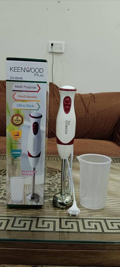 KEENWOOD Stainless Steel Hand Blender\Mixer\Grinder with Jar