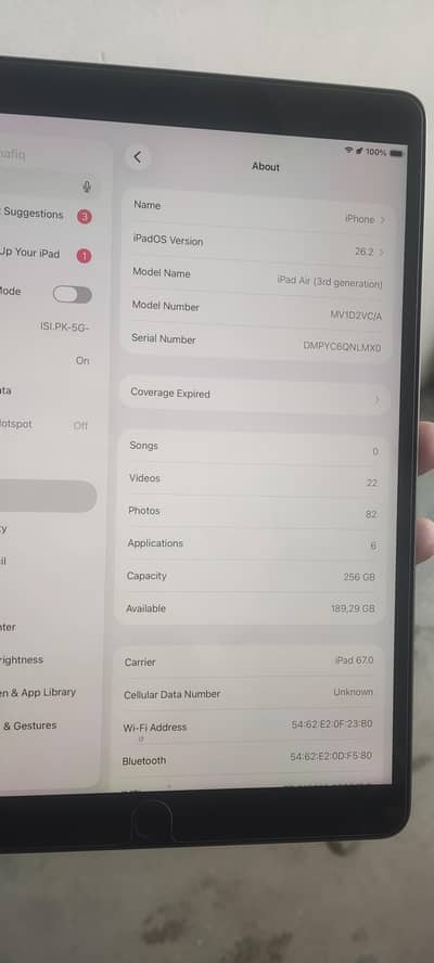iPad Air 3 256gb PUBG 60fps still