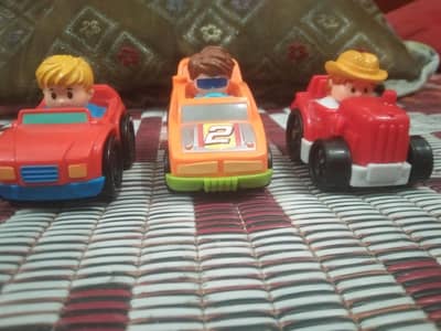 Three Imported hard plastic cars