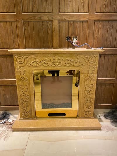 Fireplace Modern Home Heater Electric Gas Combo