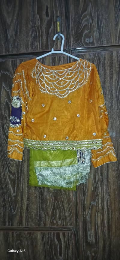 top, Lhanga,dupatta only one time use at home function