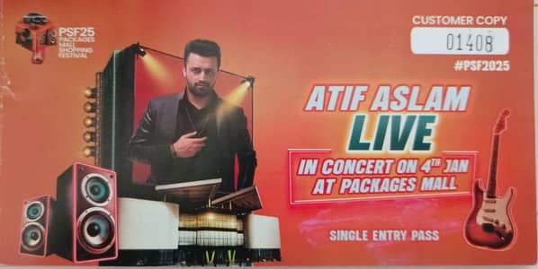 Atif Aslam Concert Package Mall
