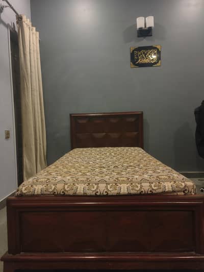 Single Wooden Bed