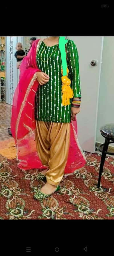 Patiala shalwar with short shirt