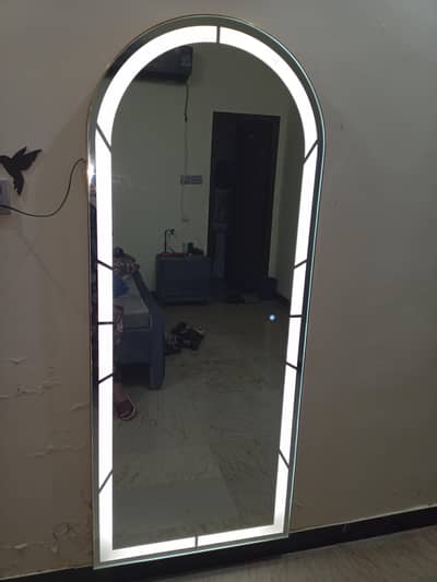 lightning mirror 3 color lights  white light,yellow light, peach light