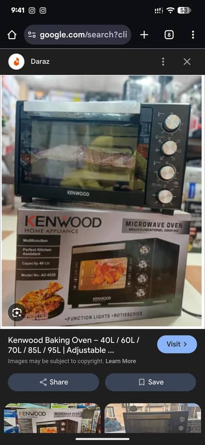 Oven Kenwood 40 LTR