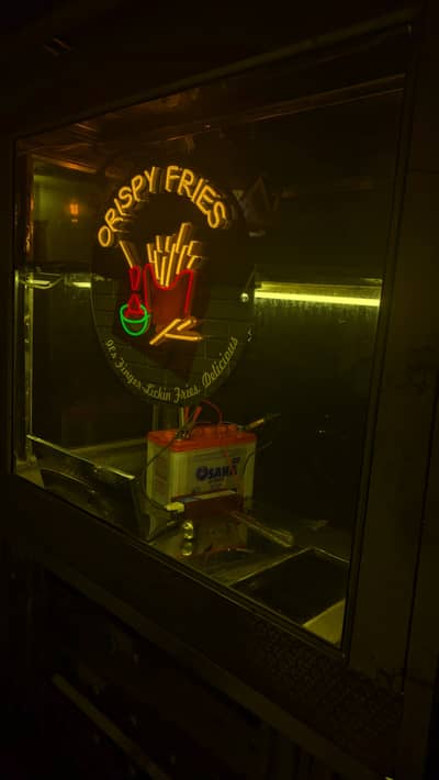 Potato chips fries cart