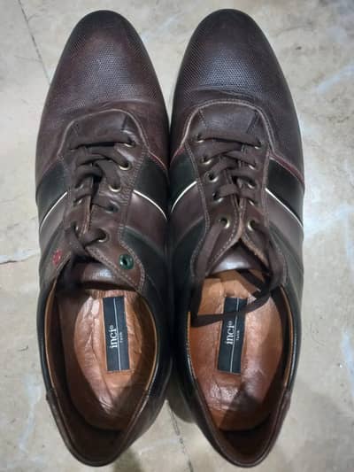 İnci Premium Leather Sneakers | Italian Design | Dark Brown | EU 44