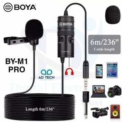BOYA BY-M1 Pro Universal Lavalier Microphone (ORIGINAL)