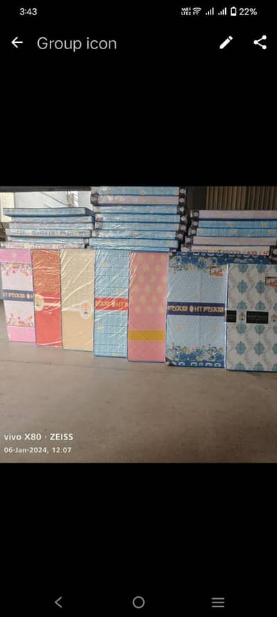 Medicated / Single Double Spring Bed mattress . . Wholesale Dealer