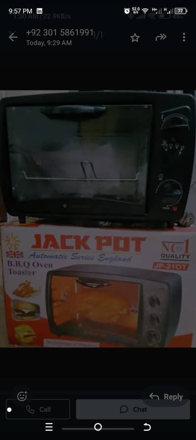 Jackpot BBQ OVEN TOASTER