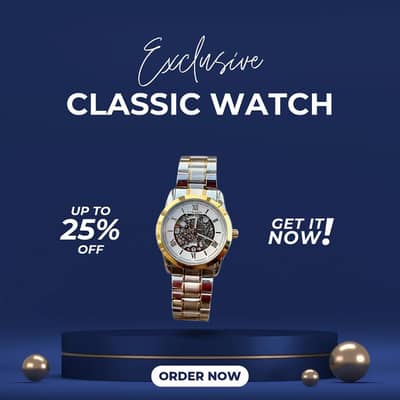 Stainless steel Two Tone Imported Unraion branded Watch