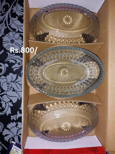 Beautiful glass serving