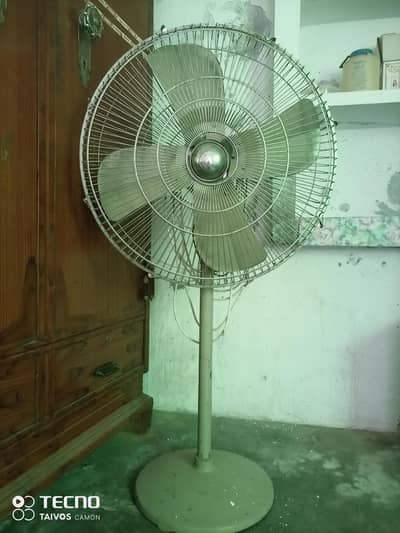 Heavy Duty Pedestal Fan - Strong Air Throw.