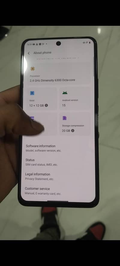 VIVO V50 LITE 5G 12/256 STORAGE