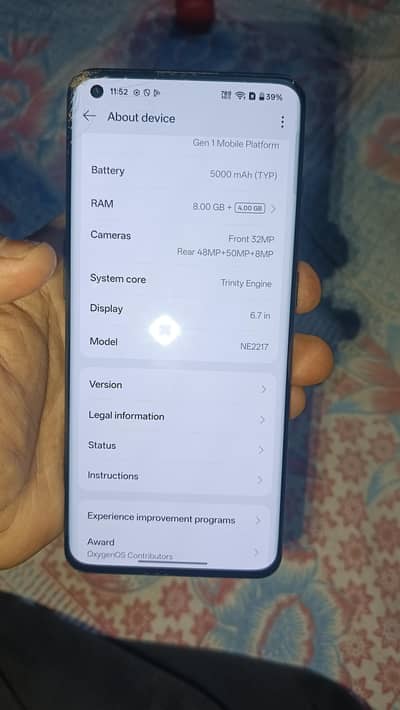 Oneplus 10 pro 12/128gb Non Pta just front minor crack