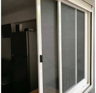 Aluminum window with net window