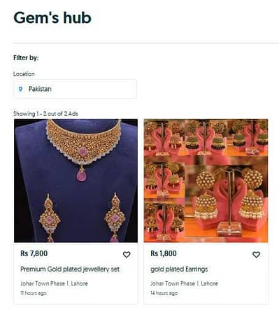 Beautiful artificial set