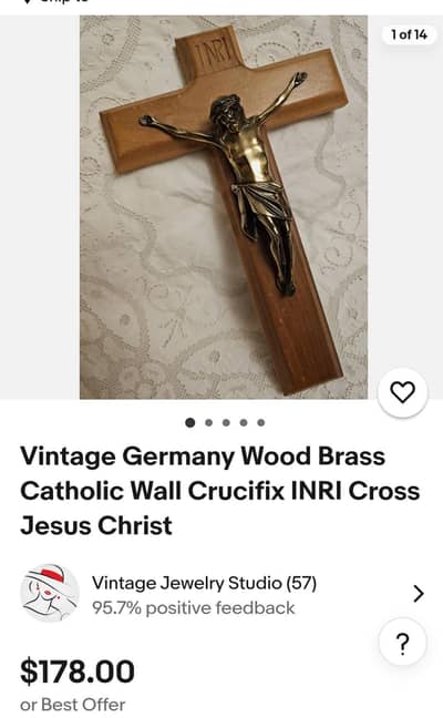 cross Jesus wintage