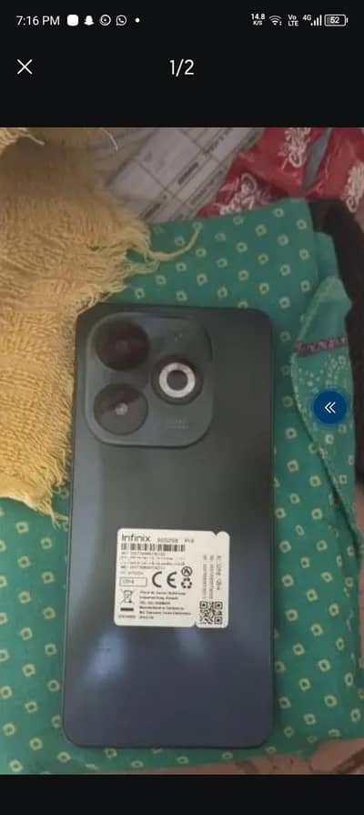 infinix smart 8 pro 8/128 gb condition 10 by 10 condition pta official