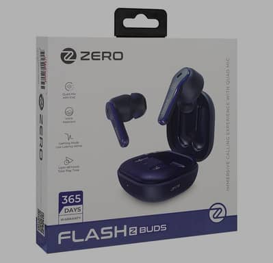 Zero Flash earbuds with complete box