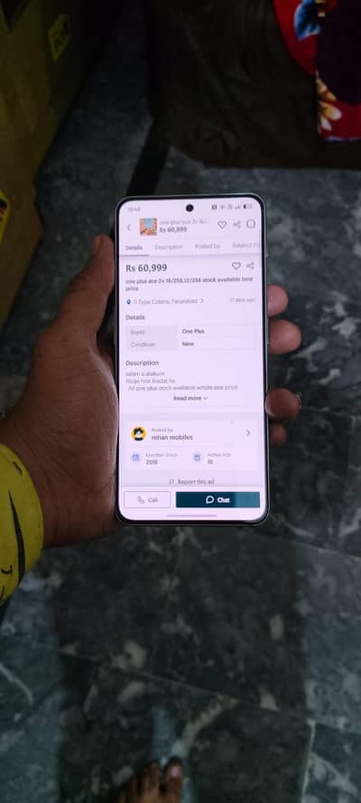 OnePlus ace 2v pta approved