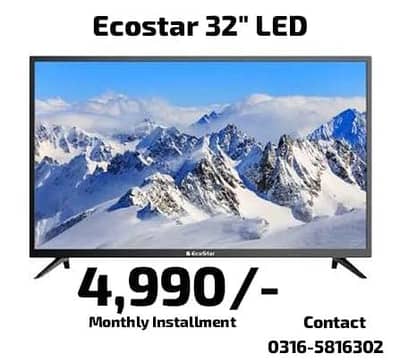 ECOSTAR 32" LED AVAILABLE ON EASY INSTALMENT
