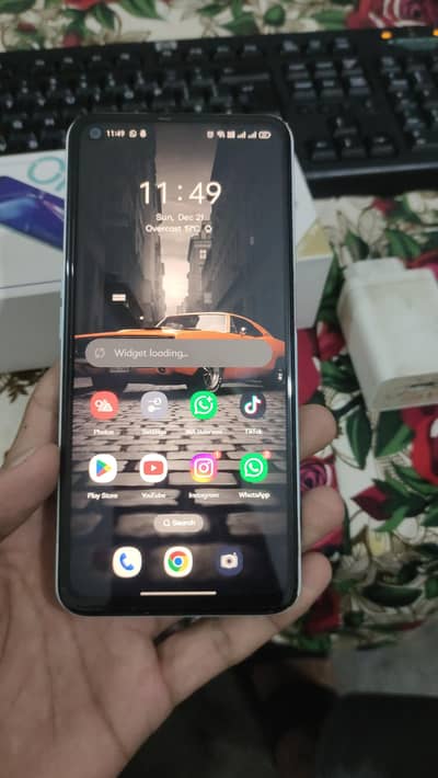 Oppo A52 Lash conduction one hand use , Box charger sath ha