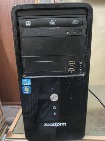 Computer with monitor  and free Internet dongle.