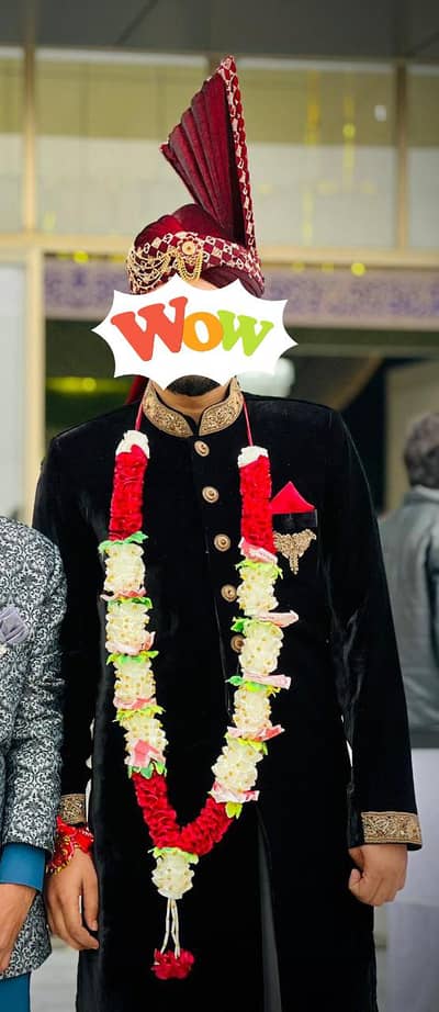 welwet sherwani