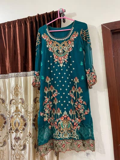 3 piece suit stitched embroidery