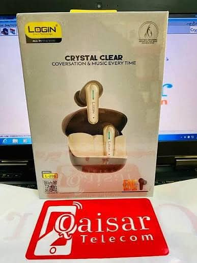 login L-206 earphone  ( pin pack ) with charger and box